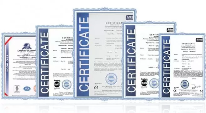 cable factory certificates