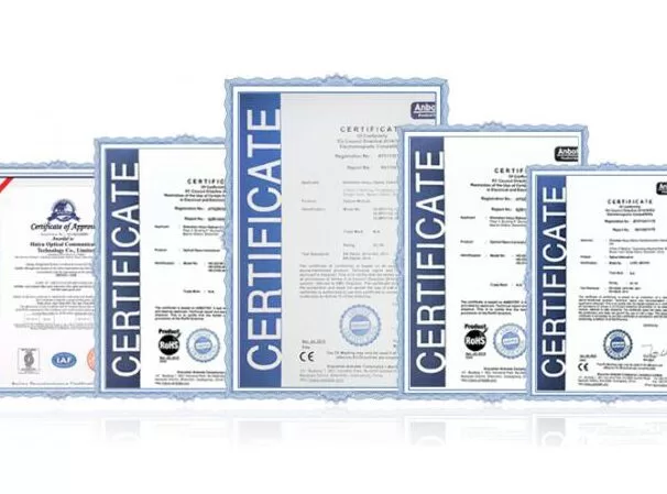 cable factory certificates