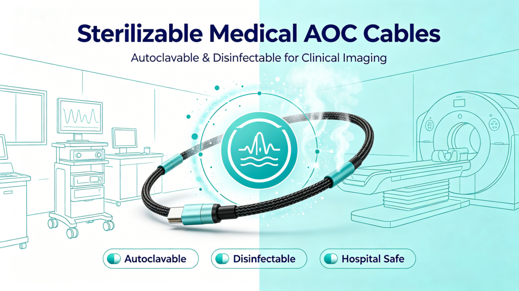 Sterilizable medical AOC Cables