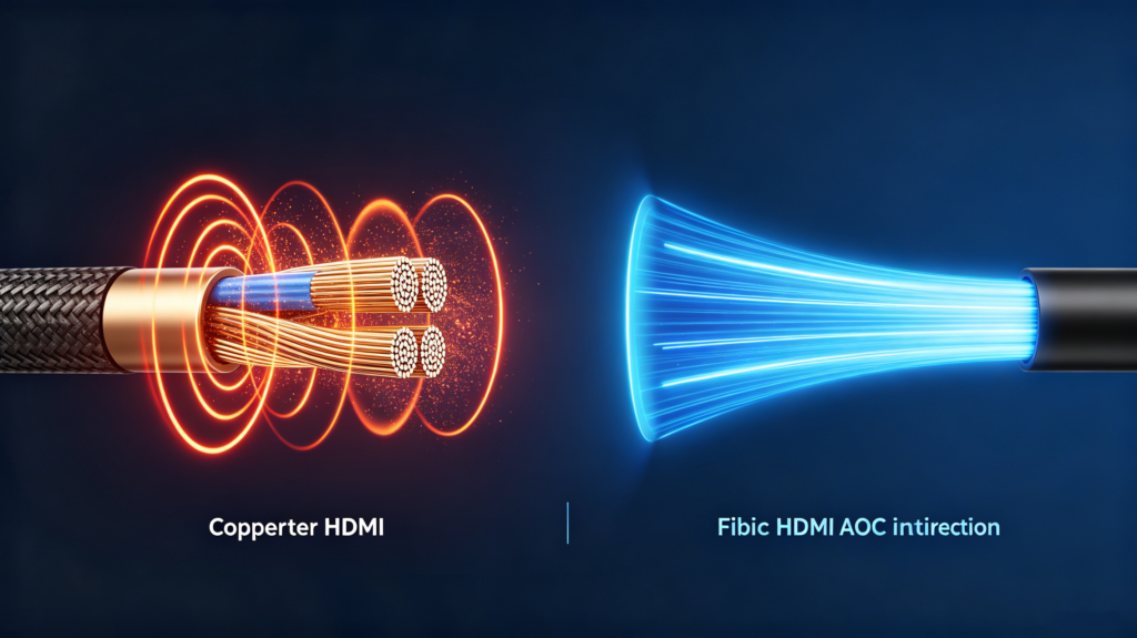 copper hdmi and fiber hdmi